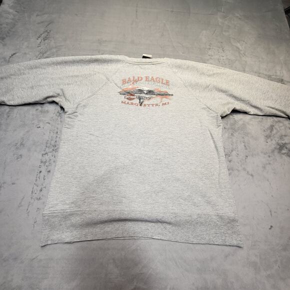 Vintage Harley-Davidson Sweatshirt Mens Large Pullover Bald Eagle Marquette MI 2 - Picture 8 of 10